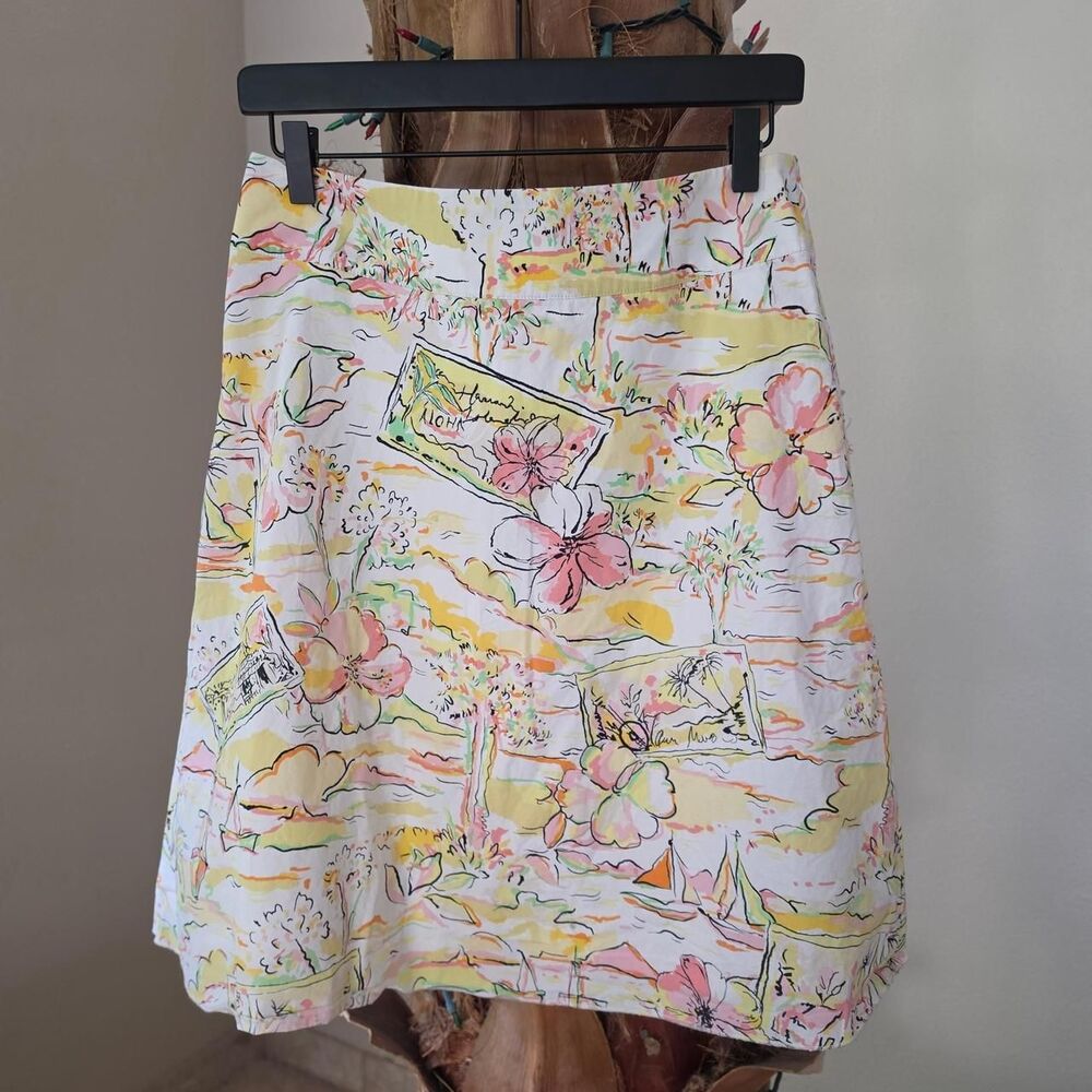 Express Cotton Graphic Aloha Skirt